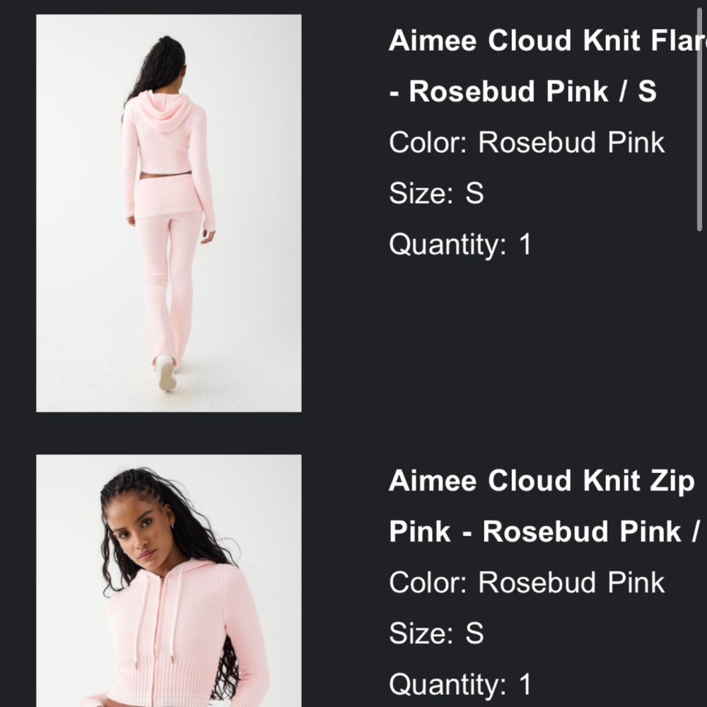 Frankies bikini’s sweater and flare leggings set